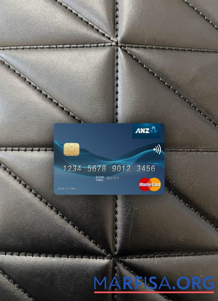 Blank Kiribati ANZ Bank mastercard photolook front real example